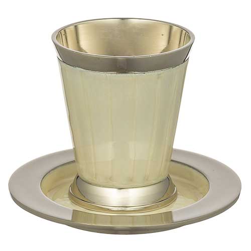 [JDC-0048] Aluminium Kidush Cup Pearl Art 1 unit