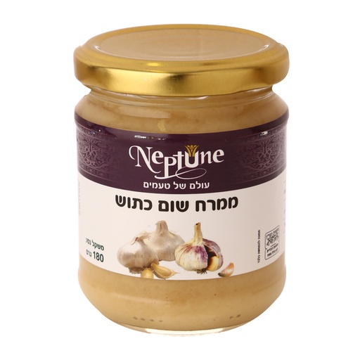 [DRY-0333] ממרח שום כתוש נפטון 180 גרם