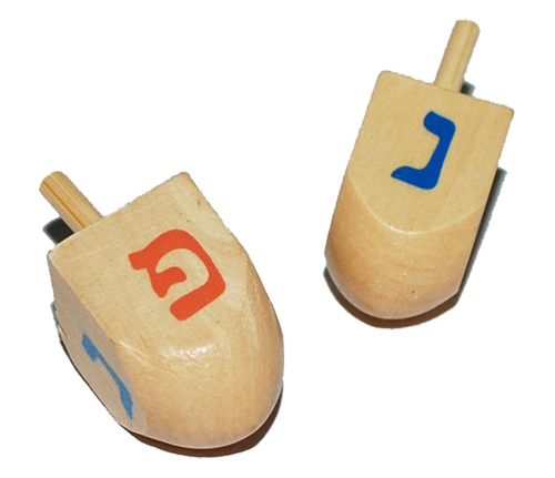 [JDC-0010] סביבון עץ ארט יודאיקה 1 יחידה