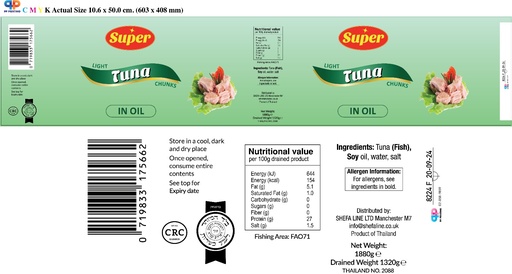 [DRY-1484] Tuna In Oil Super 1.88 Kg