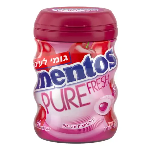 [DRY-2053] מנטוס מסטיק בטעם דובדבן מנטוס 60 גרם