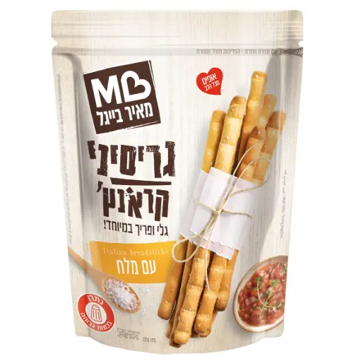 [DRY-2246] מקלות גריסיני קראנצ' מלח מאיר בייגל 175 גרם