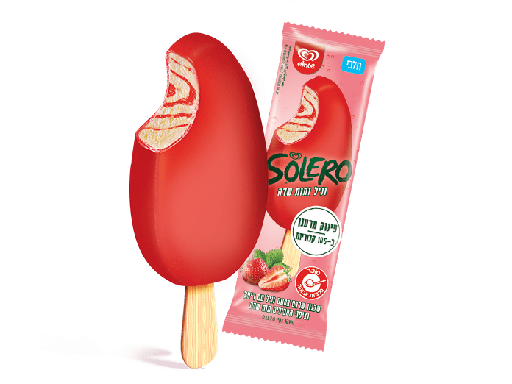 [FRZ-0159] Solero - strawberry cream Strauss 75 gr