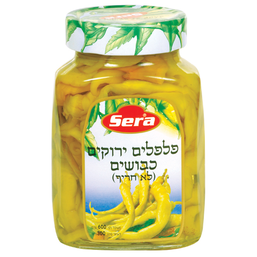 [DRY-0943] פלפלים כבושים לא חריפים סרה 600 גרם